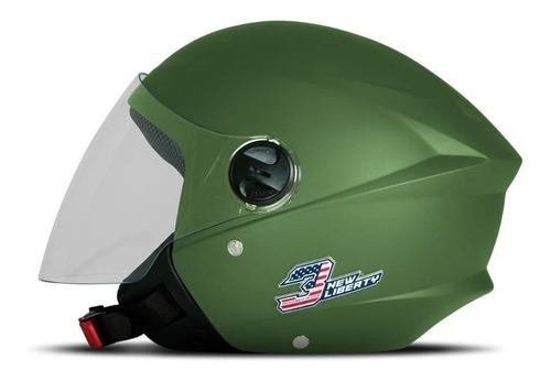 Capacete para moto  aberto Pro Tork New Liberty  Three Elite  vintage green elite tamanho 56 