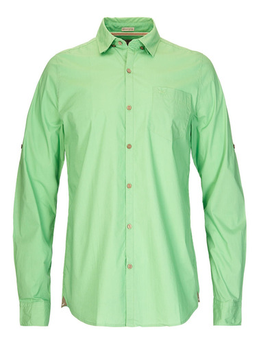 Camisa M/l Rockford Galiton Verde Hombre