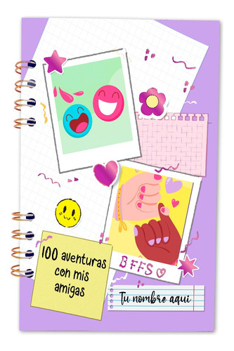 Cuaderno 100 Aventuras Con Mis Amigas Personalizado Opalina