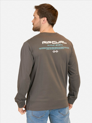 Polera Ml Culture Gris Hombre Rip Curl