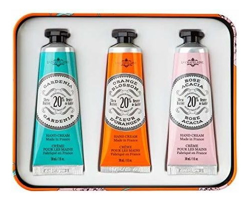 La Chatelaine 20% Shea Butter Hand Cream Tin Gift Set, Organ