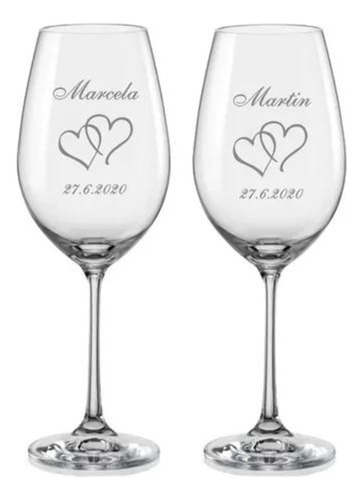 Copas De Vino Personalizadas Pack X4 Dm Creaciones