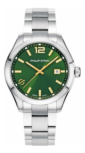 Reloj Hombre Philip Stein 92-cgrng-ss Cuarzo Pulso Plateado 