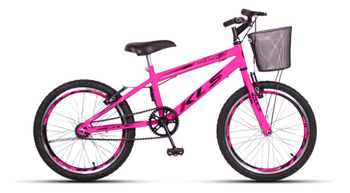 Bicicleta Aro 20 V-brake Feminina Infantil Com Cesta