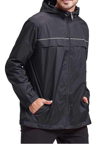 V Valanch Chaqueta Impermeable Para Hombre, Rompevientos Lig