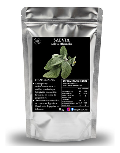 Salvia Officinalis Seca 500g