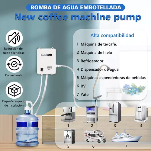 Dispensador de agua potable Sistema de bomba Dispensador de agua de botella  5 galones 40PSI para refrigerador Máquina de hielo Grifo Cafetera/Tetera