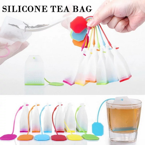Infusor Colador Filtro Bolsa Te Hierbas Aromáticas Silicona