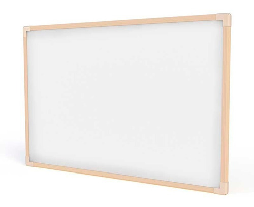 Quadro Branco 70x50 Cm Moldura Em Mdf - 2 Un - Stalo