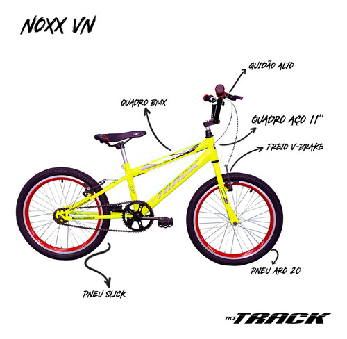 Bicicleta Tk3 Track Noxx Juvenil Aro 20 Cor Verde Tamanho do quadro 11