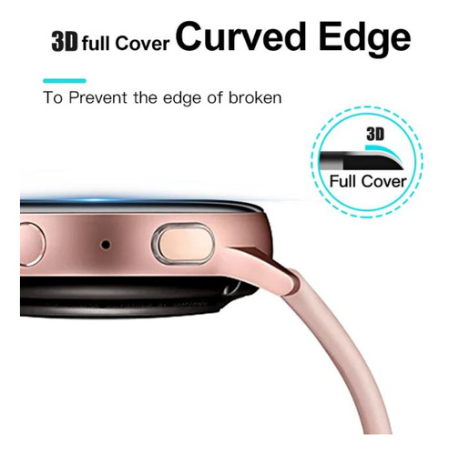 Pelicula 3d Proteção Para Google Pixel Watch 2 Kit Com 2 Uni