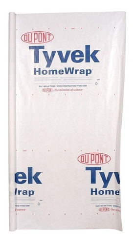 Tyvek® Home Wrap® - Membrana Aislante Al Agua Y Viento 30m2