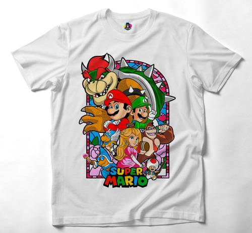 Polera Super Mario Bros Luigi Bowser La Pelicula