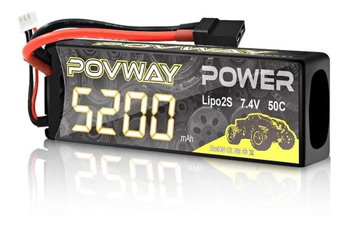 Bateria Lipo 7.4v 5200mah 50c 2s Povway