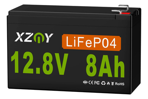 Xzny Bateria De Litio Lifepo4 De 12 V 8 Ah, Mas De 5000 Cicl