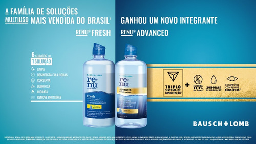 Imagem 2 de 4 de Renu Advanced Solução De Limpeza P/ Lente Contato 475 Ml
