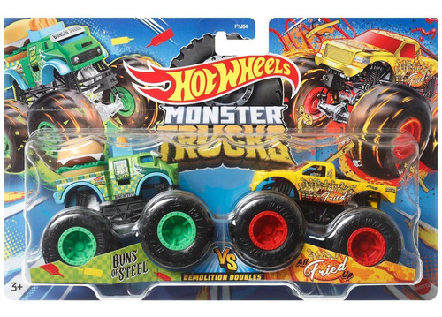Hotwheels Monster Truck 2 Camiones Monstruo Metal Original