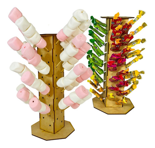 Imagen 2 de 10 de Kit 2 Torres Para Paletas Mesa De Dulces Candy Bar Paletero