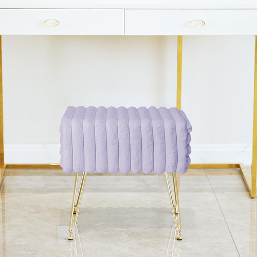 Taburete Otomano, Reposapiés, Taburete De Maquillaje Con Est