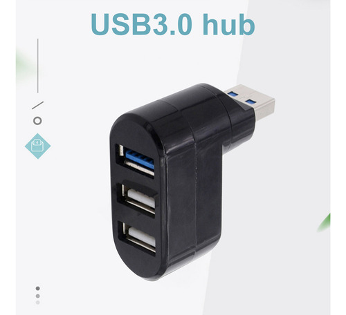Adaptador Usb 3 En 1 Con Doble Puerto Usb 3.0 Y Salida De Tv