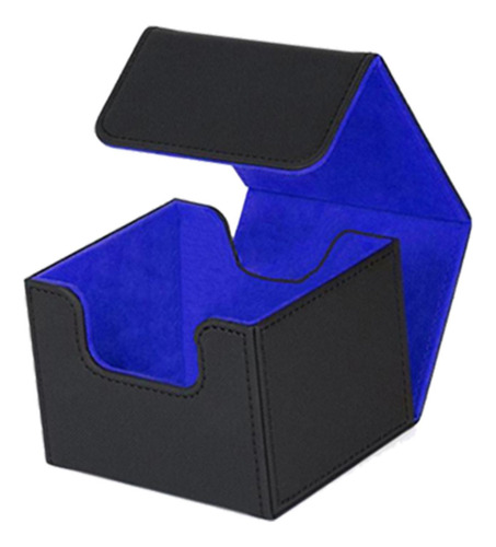 Caja De Almacenamiento De 130 Cartas Con Cierre Azul