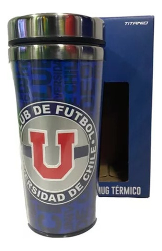 Mug Térmico U De Chile Producto Oficial Nuevo Original