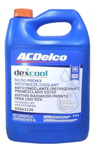 Refrigerante Acdelco Original Concentración 50/50 Galón