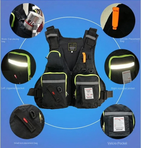 Chaleco Salvavidas Multifuncional Para Pesca Al Aire Libre
