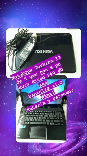 Notebook Toshiba L845 Negro (Reacondicionado)