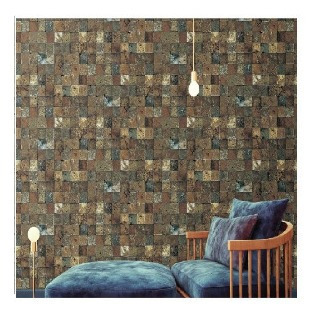 Imagen 3 de 3 de Papel Tapiz Pared Piedra Con Textura 5.30 M2 LG Hausys