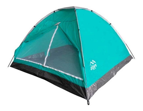 Carpa 4 Personas Dome Galapagos Camping 210x210x130cm Color Azul