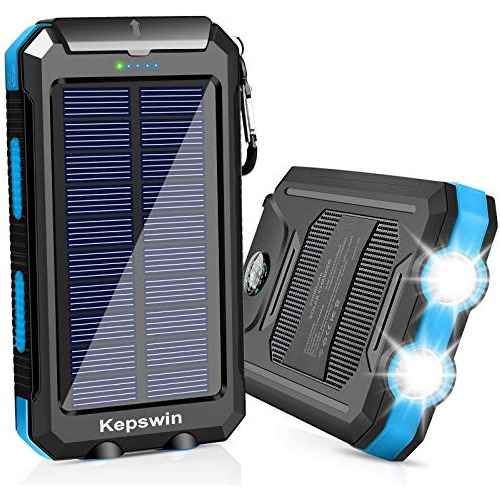 Cargador Solar 20000mah, Banco De Energía Solar Portátil Car