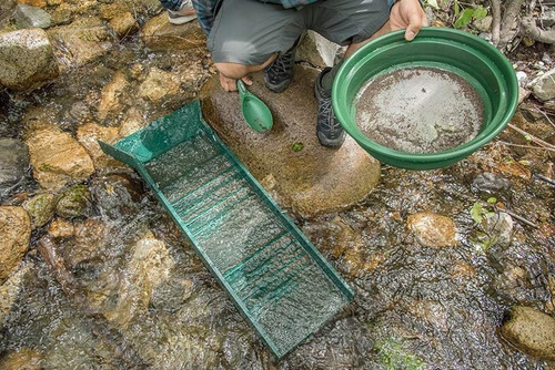 Sluice Box Draga Lavar Oro Cribar Cribador - Bateas T.fisica