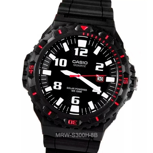 Reloj Casio Mrw-s300h Energia Solar Temporizador Fecha 10 Atm Watch Fan