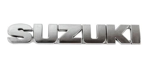 Emblema Logo Insignia Suzuki Cromado + Adhesivo