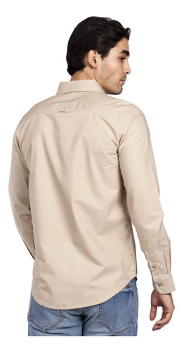 Camisas Para Hombre Manga Larga Lisa Regular Fit Formal