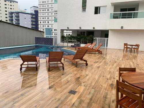 Imagem 3 de 23 de Apartamento 2 Dormitórios 100m Praia Mobiliado Ocian Amj157