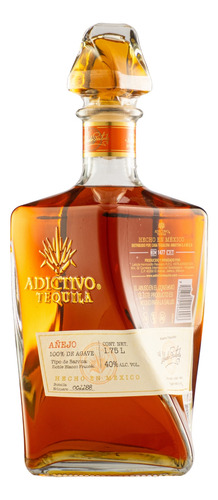Tequila Adictivo Añejo 100% Agave 1750 Ml
