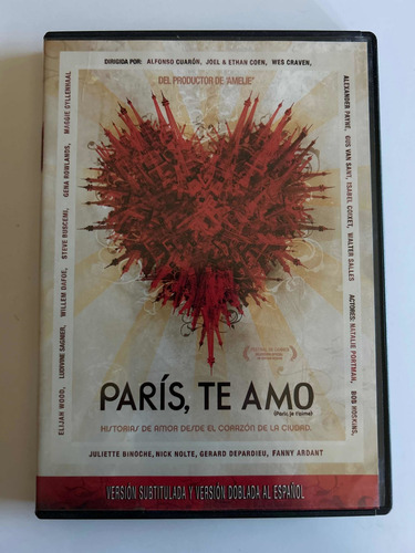 París, Te Amo (paris, Je Taime). Dvd