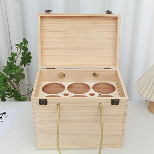 Caja De Vinos De Madera Caja De Regalo De Caja Rústica ,
