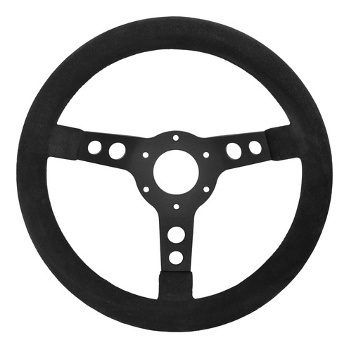 Imagen 1 de 3 de Volante Deportivo Collino Detroit 355 Mm Tapizado Gamuza