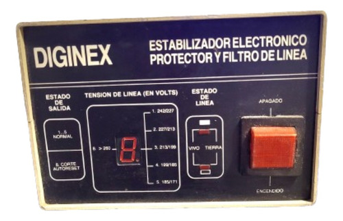 Estabilizador Electrónico  Protector  Filtro  Línea Diginex