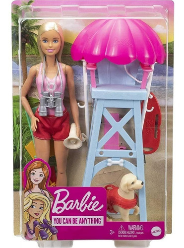 Muñeca Barbie Deportes Salvavidas Glm53 Mattel