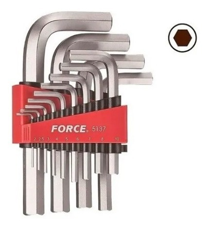 Juego De Llaves Allen 2.0-19 Mm. 13 Pzas. (5137) Force