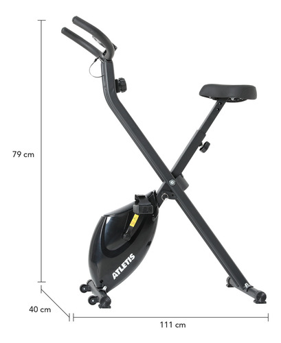 Bicicleta Estática Plegable X-bike Pro 100 Con Resis.magnét.