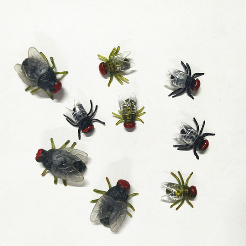 Juguete De Insectos Con Moscas Realistas Para Negro