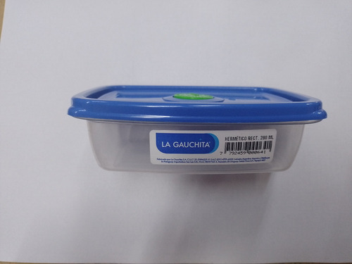 Imagen 2 de 2 de Taper La Gauchita Hermetico 280 Ml Pack 3 Unidades