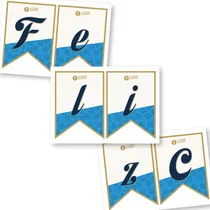 Comprar Banderines Imprimibles  Feliz Cumple Quilmes