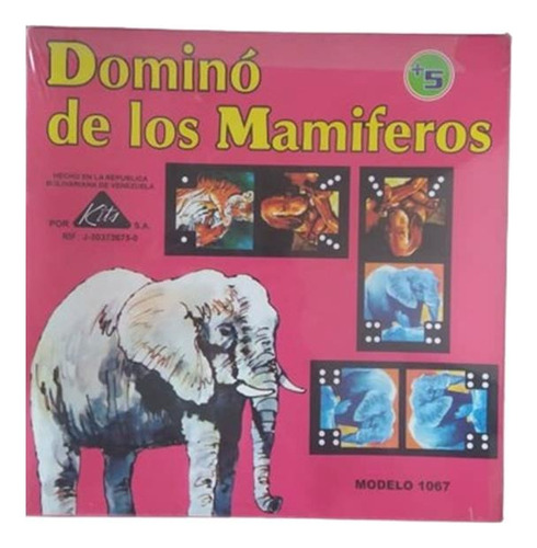 Domino De Mamiferos Juegos Infantil- Juego De Mesa