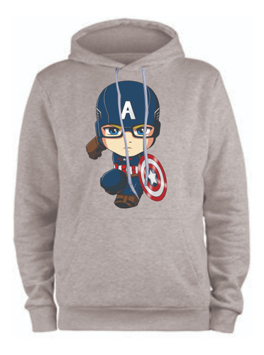 Buzos Busos Hoodie Capitan America Marvel Mod I